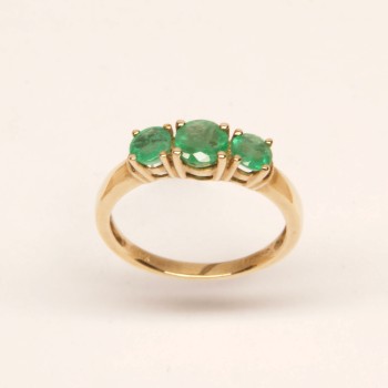 9ct Gold Emerald Ring